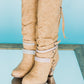 Stacey Boots in Nude - Rural Haze
